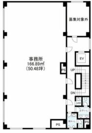 宇田川町ビルディング 5階B 間取り図