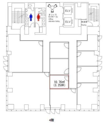 日総第22ビル 407 間取り図
