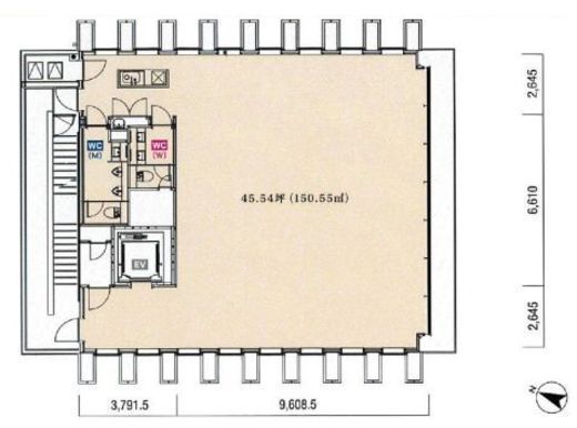 KKDビル(赤坂見附) 5階 間取り図