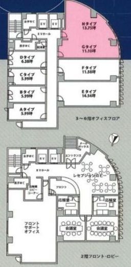 恵比寿ファイブ 307+308 間取り図