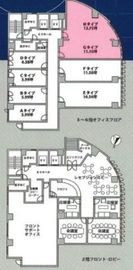 恵比寿ファイブ 307+308 間取り図