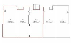 GRAN EBISU B1階EFG 間取り図