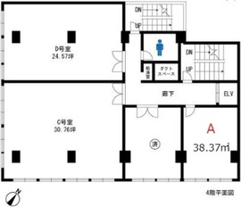東都水ビル 4階A 間取り図