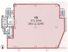 白鳥橋三笠ビル 9階 間取り図