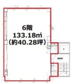 ザ・パークレックス小網町第2ビル 6階 間取り図