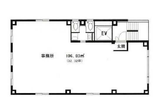 EM南麻布ビル 4階 間取り図