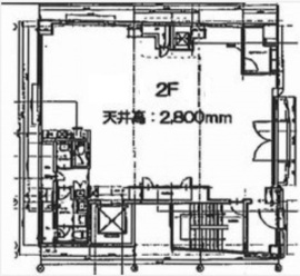 ACN東麻布ビル(旧:レオンプラザ東京) 2階 間取り図