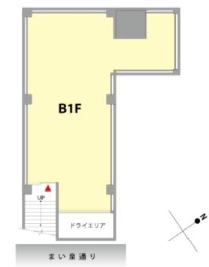 神宮前351ビル B1階 間取り図