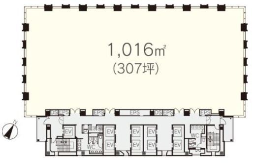 芝浦ルネサイトタワー 3階 間取り図
