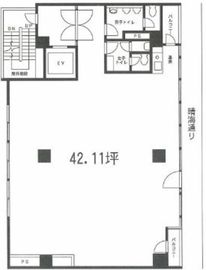 築地ファーストビル 9階 間取り図