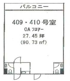東京セントラル表参道 409・410 間取り図
