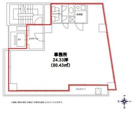 パレスサイド千代田 8階 間取り図