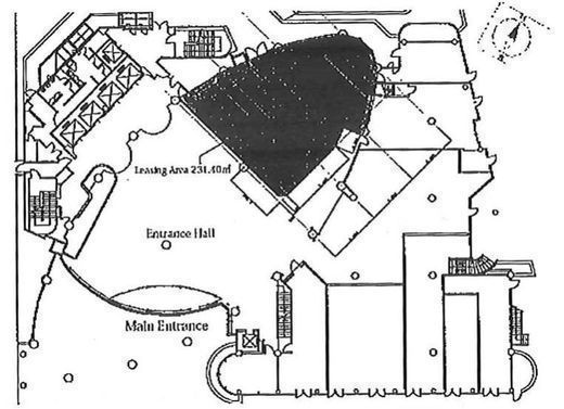 青山オーバルビル 1階111区画 間取り図