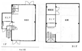 日本橋YTビル B1-1階 間取り図