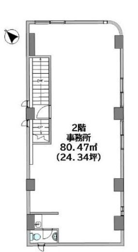 日本橋伊藤ビル 2階 間取り図