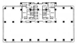 AQUACITY芝浦 8階 間取り図