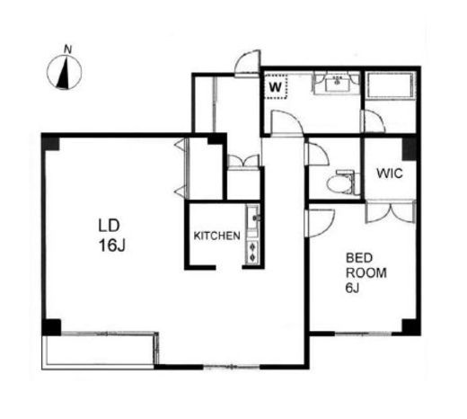 モンテプラザ麻布(SOHO) 607 間取り図