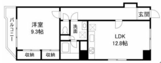 ジョイヒルズ南平台 402 間取り図