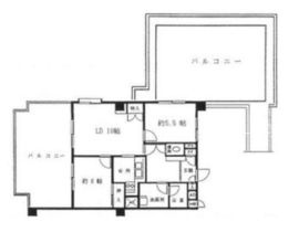 マンション広尾台 8階 間取り図