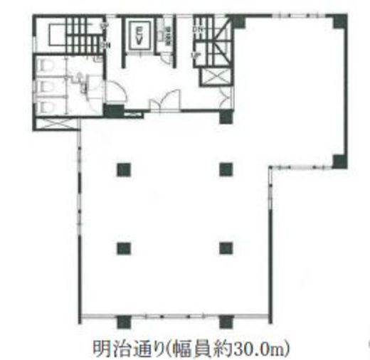 広尾オフィスビル 4階 間取り図