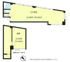 ハイシティ代々木 1階 間取り図