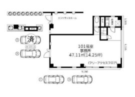 千駄ヶ谷SKY・HILLS(事務所) 101 間取り図