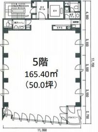 福田ビルウエスト 5階 間取り図