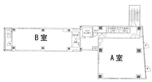 アソルティ小伝馬町Liens 4階B 間取り図