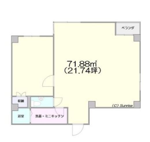 モンテプラザ麻布(SOHO) 906 間取り図