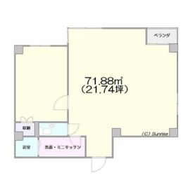 モンテプラザ麻布(SOHO) 906 間取り図