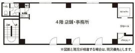 小木曽ビル(末広町) 4階 間取り図