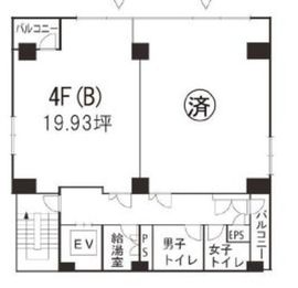 第2AKビル 4階B 間取り図