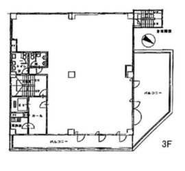 矢島ビル(田町) 3階 間取り図