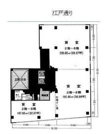 アクサ小伝馬町ビル 4階 間取り図
