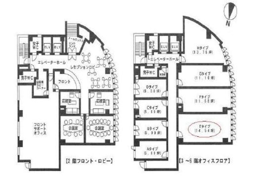 恵比寿ファイブ 408 間取り図