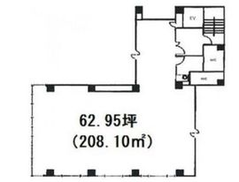 岡家寿ビル(オカヤスビル) 2階 間取り図