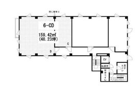 築地アサカワビル 6階CD 間取り図