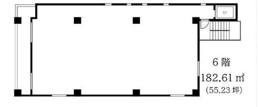 MogWan麻布十番ビル 6階 間取り図
