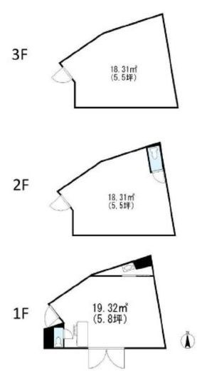 代々木上原店舗 1棟 間取り図