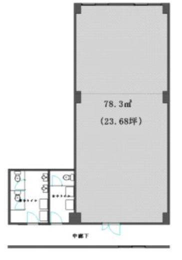 白金三五ビル 301 間取り図