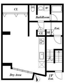 エビスレジデンス(SOHO) 001 間取り図