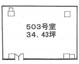 ニュー新橋ビル 503 間取り図