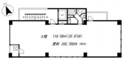 コトヒラビルディング 3階 間取り図