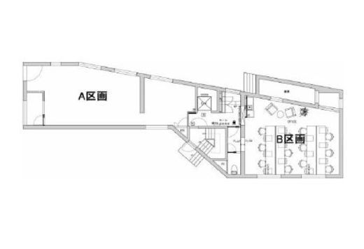 恵比寿クロスサード 1階B 間取り図