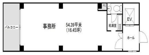 一光広尾第2ビル 5階 間取り図
