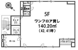 JC九段下ビル 5階 間取り図