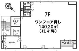 JC九段下ビル 7階 間取り図