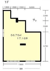 ESPOIR JINGUMAE(店舗) 1階 間取り図