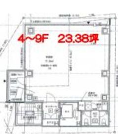 (仮称)大森北新築ビル 8階 間取り図