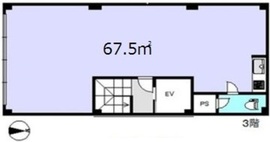 築地NYビル 3階 間取り図